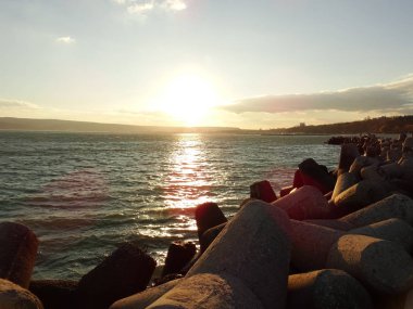 Güzel gün batımı wallpeper arka plan