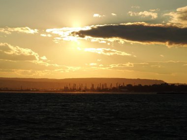 Güzel gün batımı wallpeper arka plan