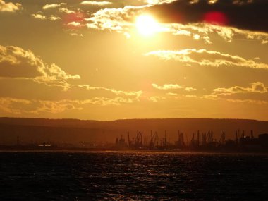 Güzel gün batımı manzarası