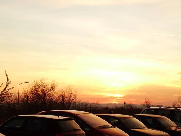 Mooie Zonsondergang Wallpeper Achtergrond — Stockfoto