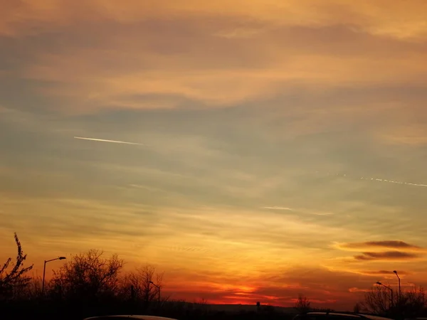 Schönen Sonnenuntergang Wallpeper Hintergrund — Stockfoto