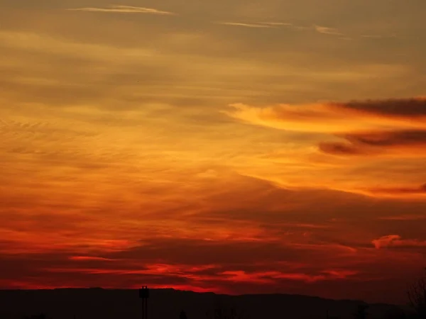Piękny Zachód Słońca Wallpeper Tła — Zdjęcie stockowe