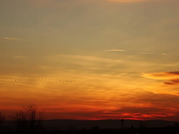 Mooie Zonsondergang Wallpeper Achtergrond — Stockfoto