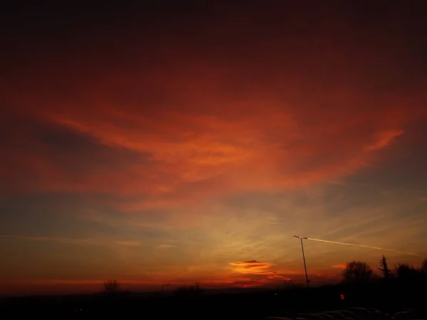 Schönen Sonnenuntergang Wallpeper Hintergrund — Stockfoto