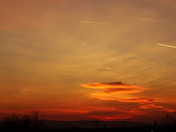 Fundo Wallpeper Belo Pôr Sol — Fotografia de Stock