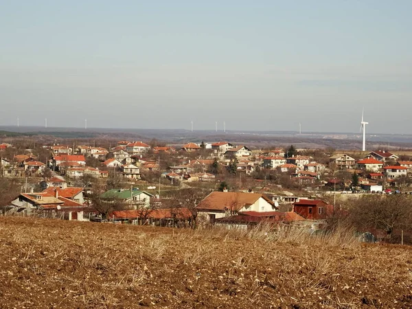 Bulgaian Küçük Köy Görünümü — Stok fotoğraf