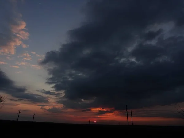 Prachtige Zonsondergang Wallpeper Backgrounf — Stockfoto