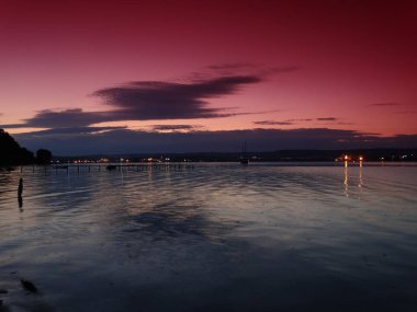 Güzel gün batımı wallpeper backgrounf