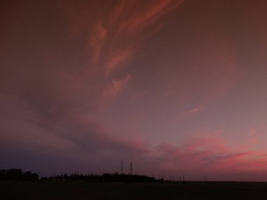 Soyut Pembe Gökyüzü arka plan