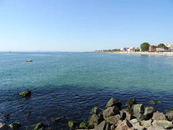 Vista Mare Una Costa Rocciosa — Foto Stock