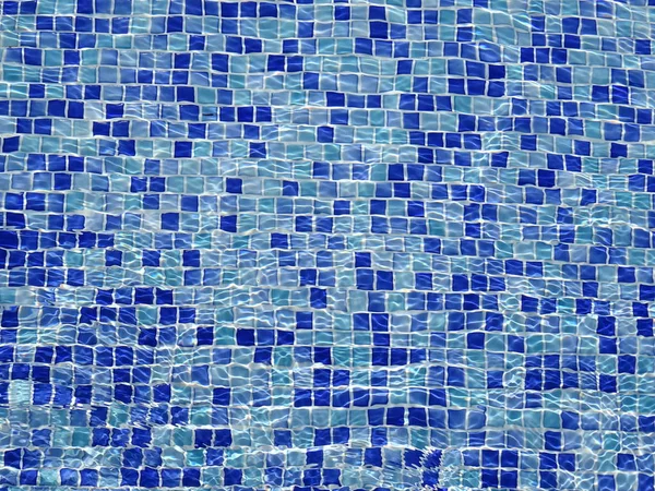 Azulejos Piso Piscina Azul — Foto de Stock