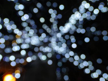 Bulanık renkli Noel ışıkları