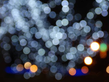 Bulanık renkli Noel ışıkları