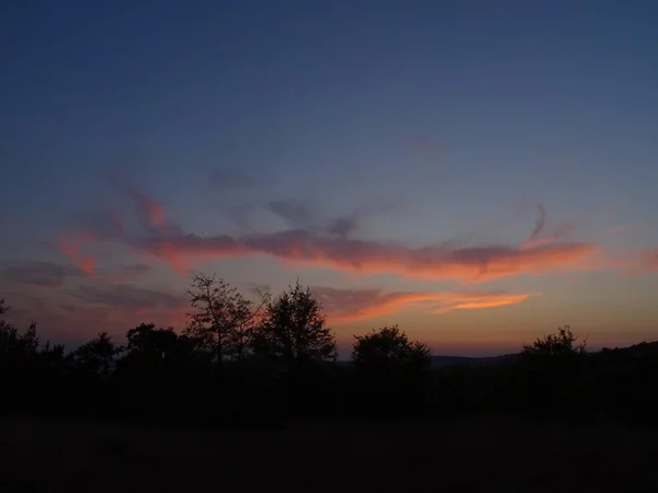 View Pink Sunset Clouds — Stock Photo, Image