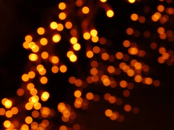 Schöne Gelbe Verschwommene Lichter — Stockfoto