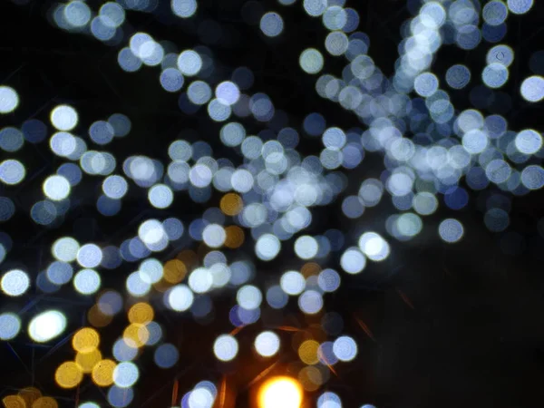 Verschwommene Bunte Weihnachtsbeleuchtung — Stockfoto