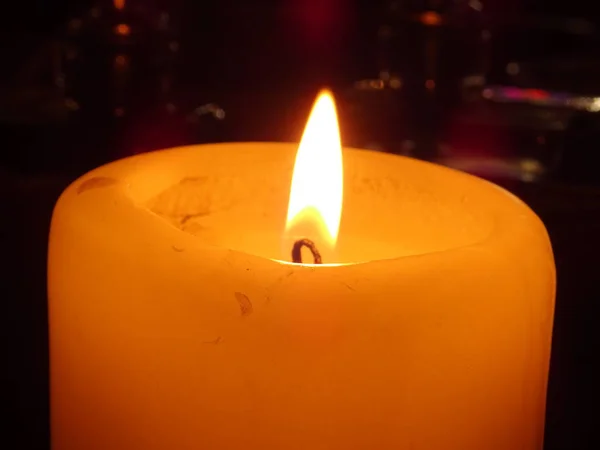 夜晚的蜡烛 — 图库照片