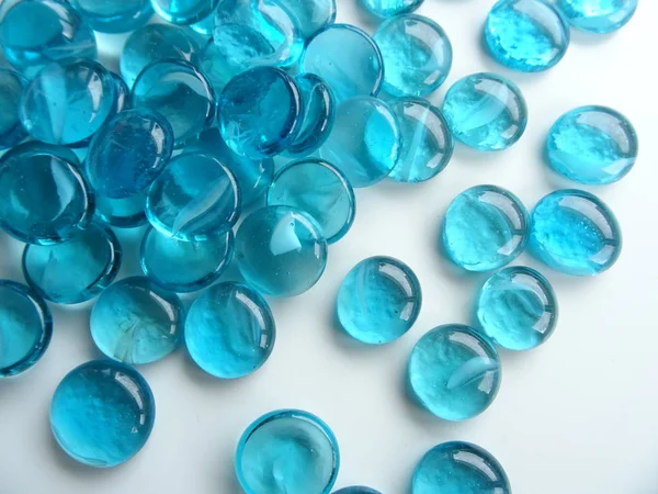 Blue Glass Stones — Stock Photo, Image