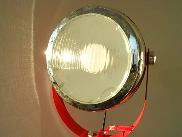 Luz Carro Vintage Como Uma Lâmpada Home Vermelha — Fotografia de Stock