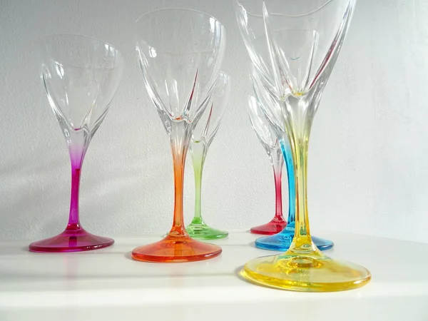 Gruppo Bicchieri Colorati — Foto Stock