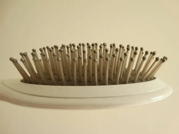 New White Simple Hairbrush — Stock Photo, Image