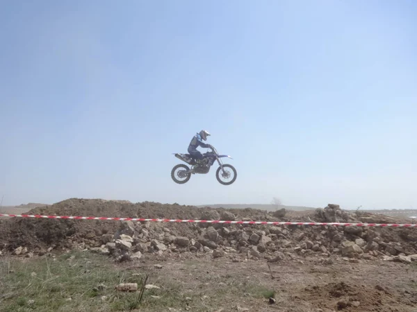 Extreme Позашляхових Мотоцикл Конкуренції — стокове фото