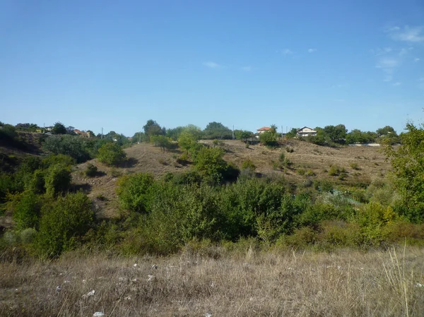 Petites Maisons Sur Une Colline — Photo