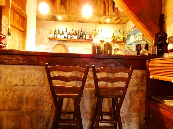 Einheimische Bulgarische Bar Interieur — Stockfoto