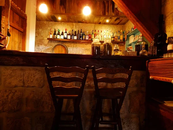 Einheimische Bulgarische Bar Interieur — Stockfoto