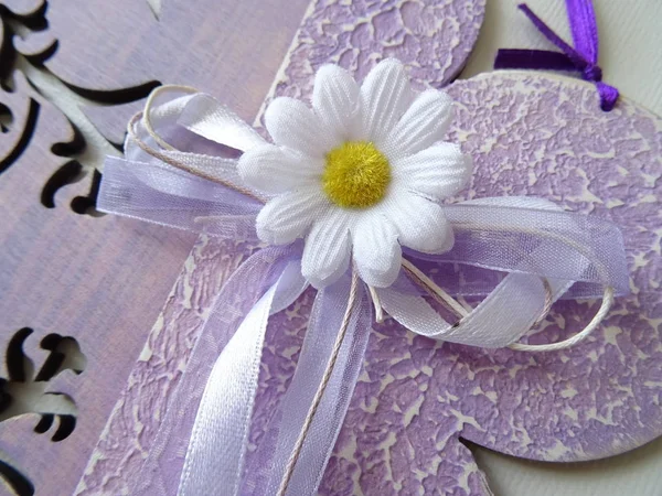 Closeup Pink Flower Decoration — Stock Photo, Image