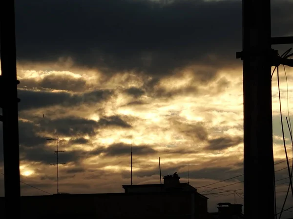 Céu Bonito Com Nuvens — Fotografia de Stock