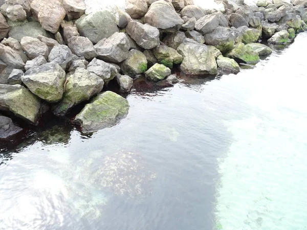 Kamienie Przejrzyste Morze Woda — Zdjęcie stockowe