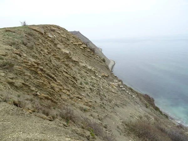 Dik deniz kıyısı manzarası