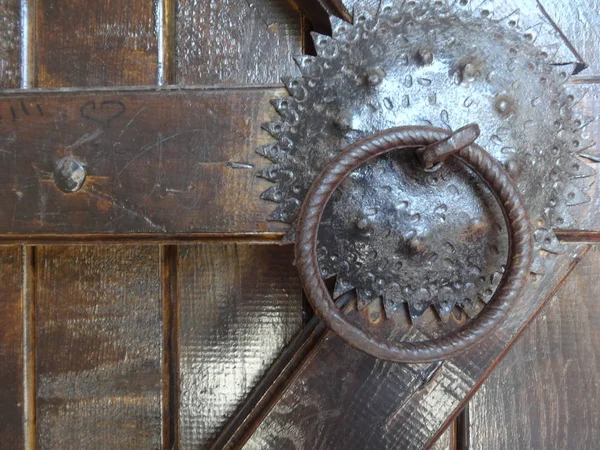 Vintage Steel Door Knock — Stock Photo, Image