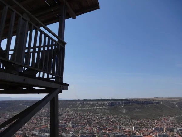 Blick Von Einem Wachturm Der Stadt Provadia Bulgarien — Stockfoto