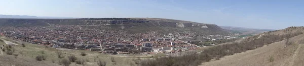 Panoramatický Pohled Výšky Provadia City Bulharsko — Stock fotografie