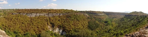 Zelená Krajina Panorama Pohled Shora — Stock fotografie