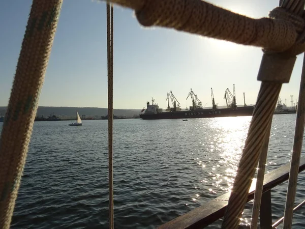 Vue Sur Mer Depuis Navire — Photo