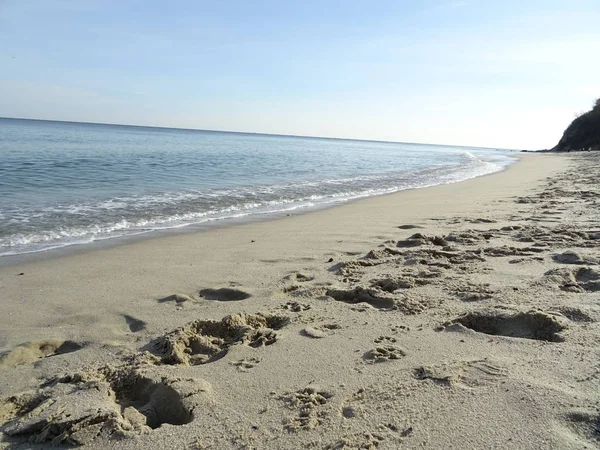 Песок Море Пляже — стоковое фото