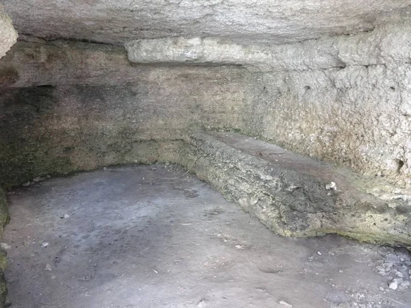Caverna Pedra Reserva Yailata Bulgária — Fotografia de Stock