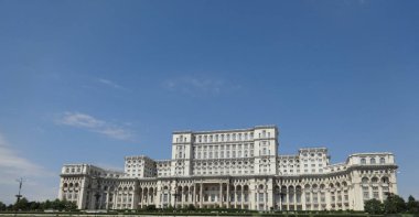 Bükreş Parlamento Sarayı Panorama Görünümü