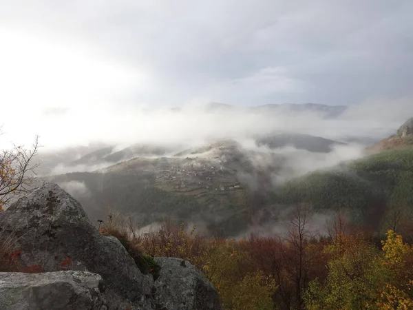 Vista Dall Alto Delle Montagne Rodopi Bulgaria — Foto Stock