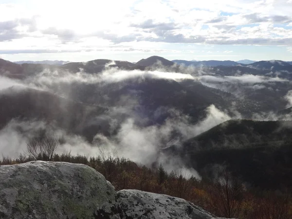 Vista Cima Rhodope Mountains Bulgária — Fotografia de Stock