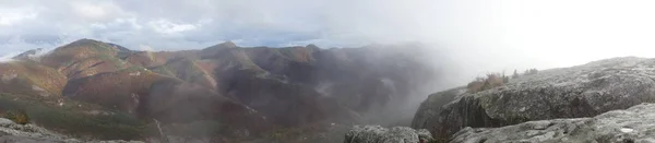 Panorama Vista Desde Arriba Las Montañas Rhodope Bulgaria — Foto de Stock