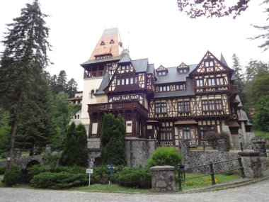 Facade Peles Castle, Romanya