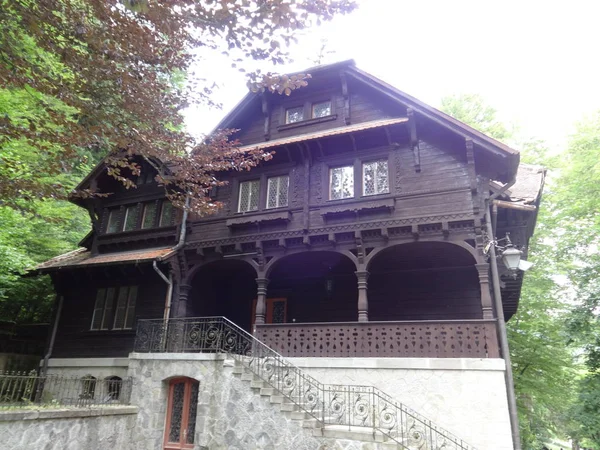 Fassade Peles Burg Rumänien — Stockfoto