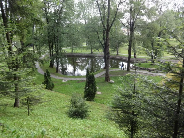 See Garten Des Schlosses Kleie Rumänien — Stockfoto