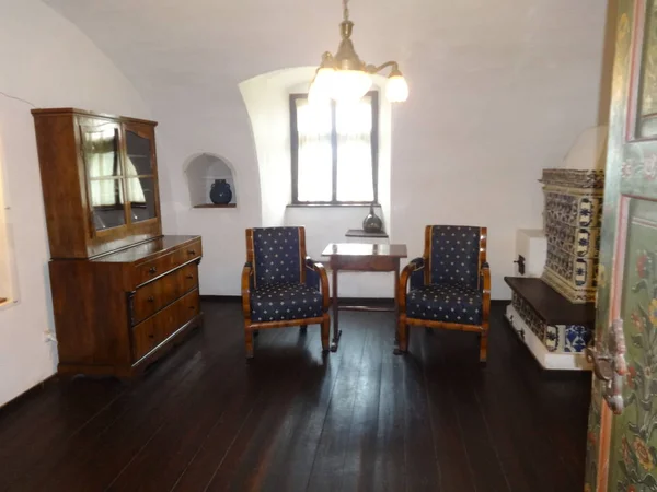 Vintage Interior Bran Castle Romania — Stock Photo, Image