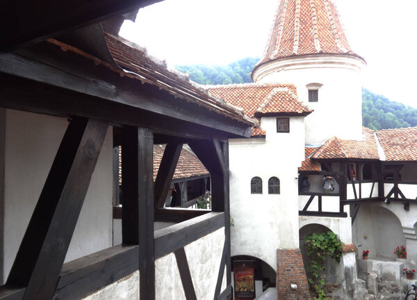 View of Bran Castle, Romania