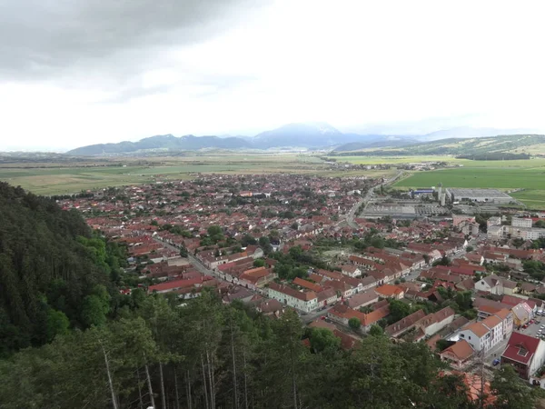 Utsikt Från Rasnov Citadel Rumänien — Stockfoto